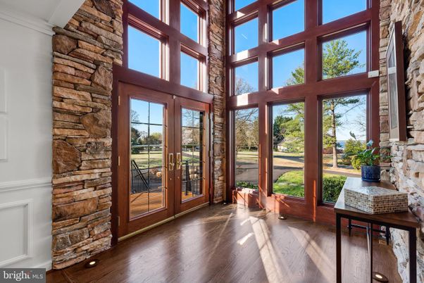 Interior, Stone Walls, Wood Texture Flooring
