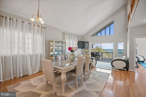 Dining room, Interior, Wood Texture Flooring