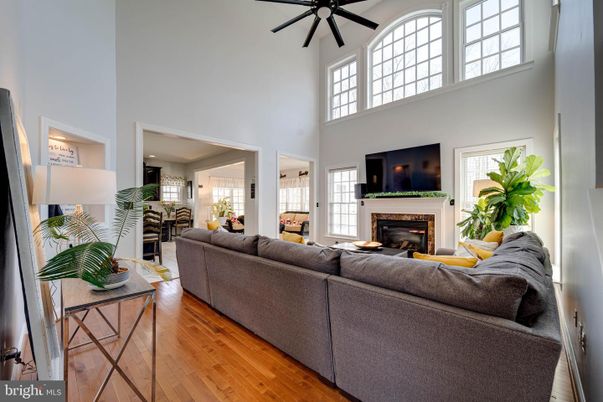 Dining room, Fireplace, Interior, Living room, Wood Texture Flooring