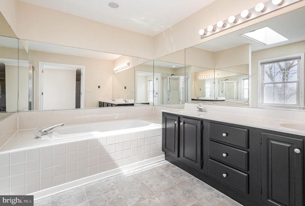 Bathroom, Dual Sink Vanities, Glass Shower, Interior