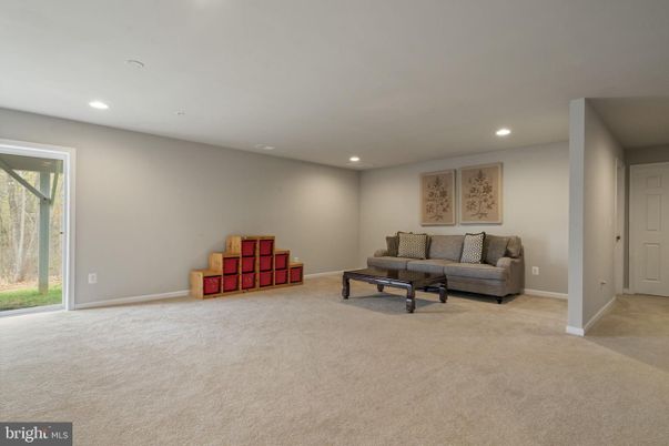 Interior, Living room, Recessed Lighting