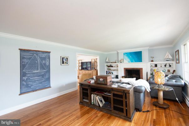 Fireplace, Home Office, Interior, Wood Texture Flooring