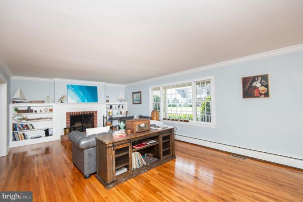 Fireplace, Home Office, Interior, Wood Texture Flooring