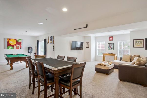 Billiard Table, Dining room, Game Room, Interior, Living room, Recessed Lighting