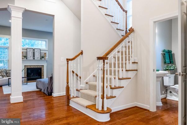 Fireplace, Interior, Recessed Lighting, Wood Texture Flooring