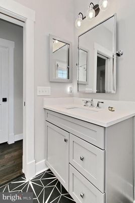 Bathroom, Dual Sink Vanities, Interior, Wood Texture Flooring