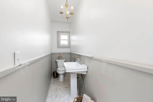 Bathroom, Chandelier, Interior