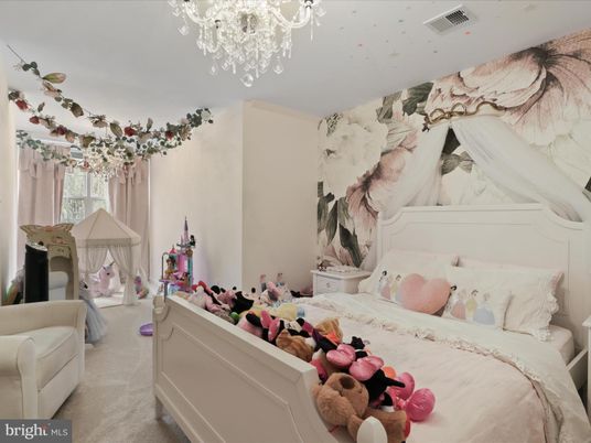 Bedroom, Chandelier, Interior