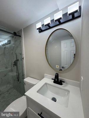 Bathroom, Glass Shower, Interior, Marble Walls