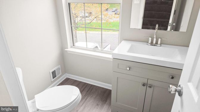 Bathroom, Interior, Wood Texture Flooring