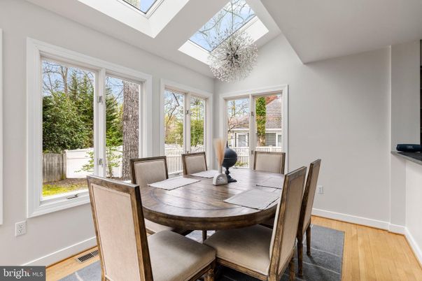 Dining room, Interior, Wood Texture Flooring