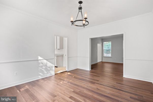 Chandelier, Empty room, Interior, Pendant Lights, Wood Texture Flooring