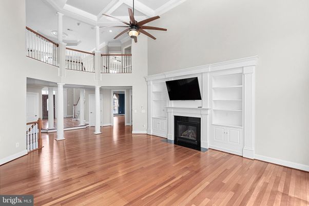 Fireplace, Interior, Recessed Lighting, Wood Texture Flooring
