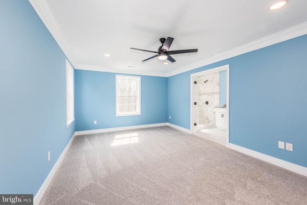 Bathroom, Empty room, Interior, Marble Walls, Recessed Lighting