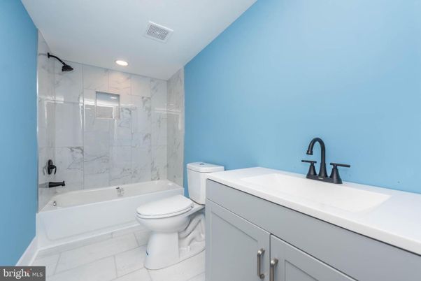 Bathroom, Glass Shower, Interior, Marble Walls, Recessed Lighting