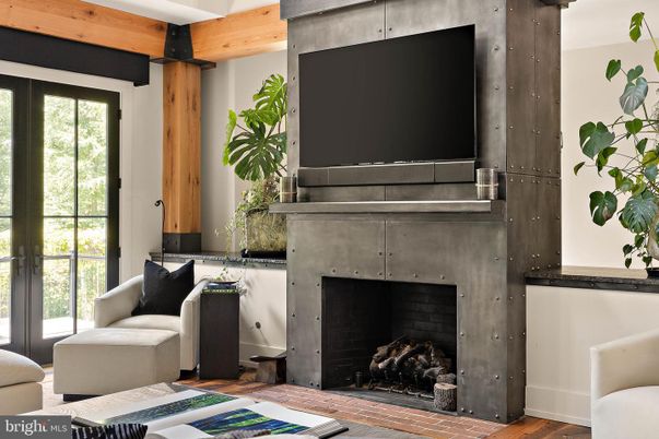 Fireplace, Interior, Wood Texture Flooring