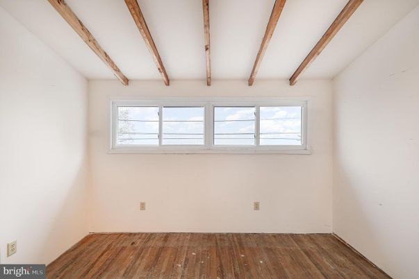 Empty room, Interior, Wooden Beams, Wood Texture Flooring