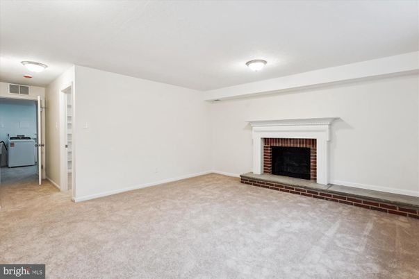 Empty room, Fireplace, Interior