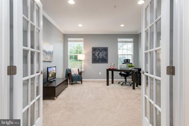 Home Office, Interior, Recessed Lighting