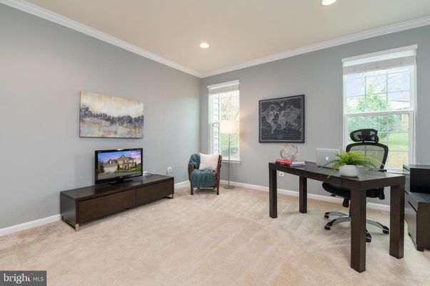 Home Office, Interior, Recessed Lighting