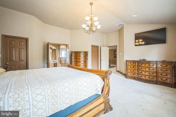 Bedroom, Chandelier, Interior