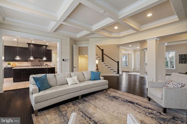 Interior, Kitchen, Living room, Pendant Lights, Recessed Lighting, Wood Texture Flooring