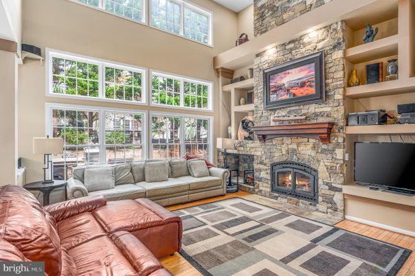 Fireplace, Interior, Living room, Stone Walls