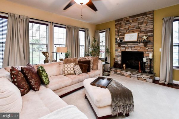 Fireplace, Interior, Living room, Stone Walls
