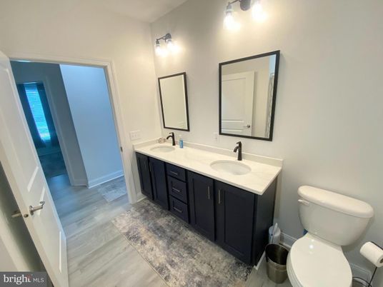 Bathroom, Dual Sink Vanities, Interior, Wood Texture Flooring