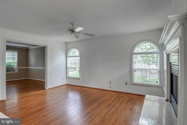 Empty room, Fireplace, Interior, Wood Texture Flooring
