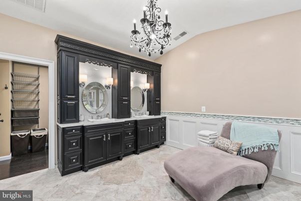 Bathroom, Chandelier, Dual Sink Vanities, Interior