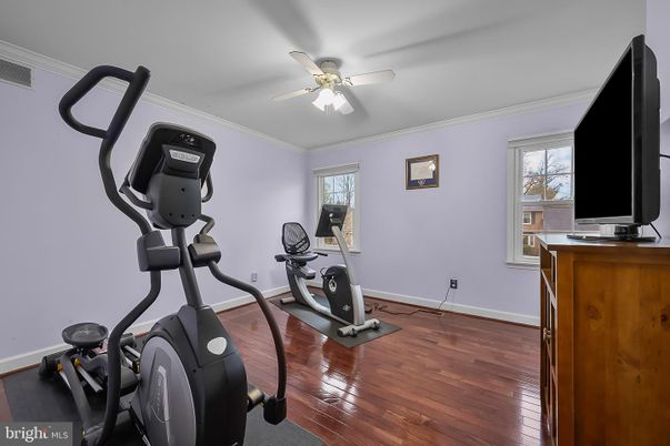 Fitness Equipment, Interior, Wood Texture Flooring