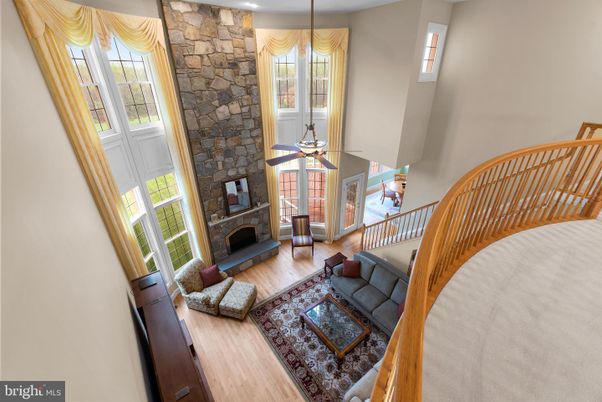 Fireplace, Interior, Living room, Stone Walls, Wood Texture Flooring