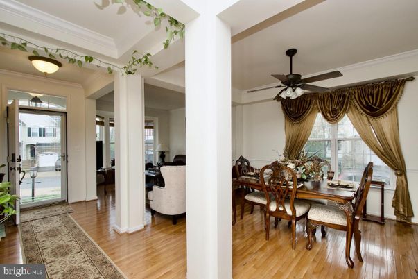 Dining room, Interior, Wood Texture Flooring