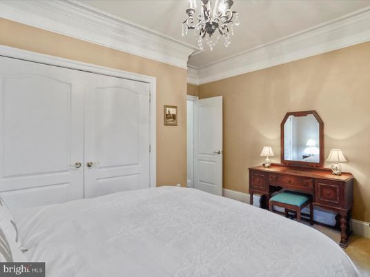 Bedroom, Chandelier, Interior