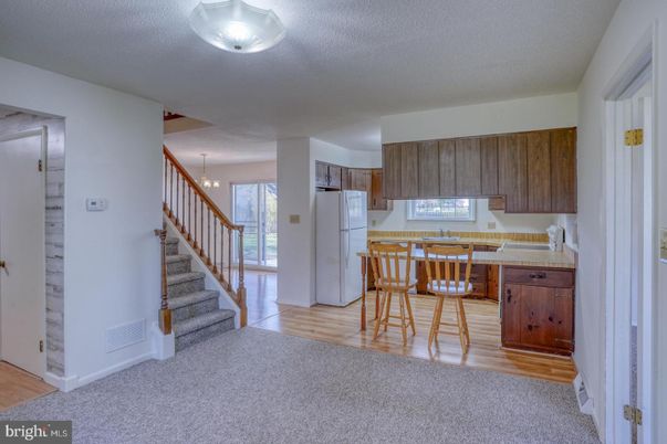 Interior, Kitchen, Pendant Lights, Wood Texture Flooring