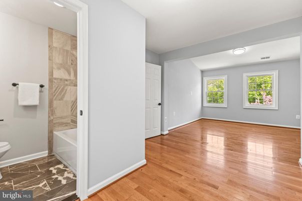 Bathroom, Empty room, Interior, Wood Texture Flooring