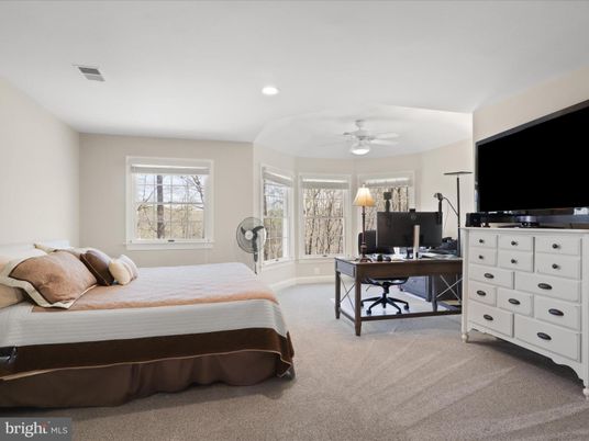 Bedroom, Home Office, Interior, Recessed Lighting
