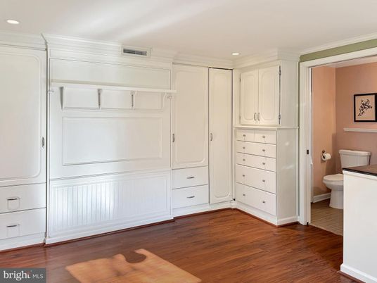 Bathroom, Interior, Recessed Lighting, Wood Texture Flooring