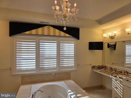 Bathroom, Chandelier, Interior