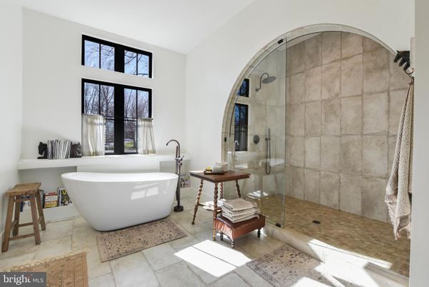 Bathroom, Free Standing Baths, Glass Shower, Interior