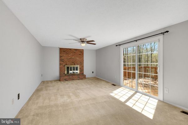 Empty room, Fireplace, Interior, Stone Walls