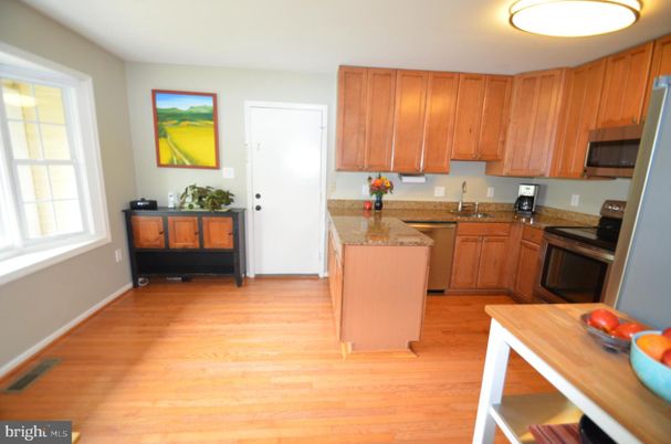 Interior, Kitchen, Wood Texture Flooring