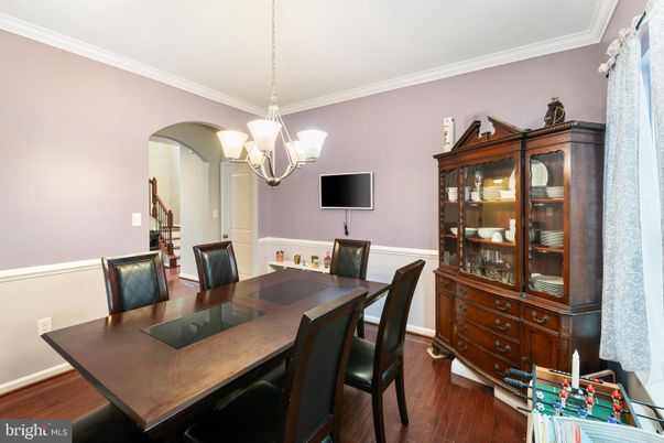 Chandelier, Dining room, Interior, Pendant Lights, Wood Texture Flooring