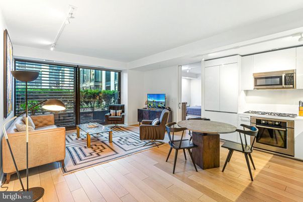 Interior, Living room, Stainless Steel Appliances, Wood Texture Flooring