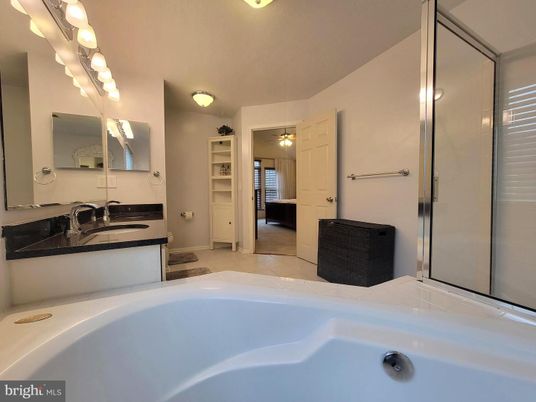 Bathroom, Dual Sink Vanities, Glass Shower, Interior