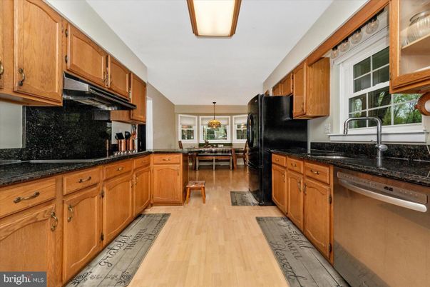 Dining room, Interior, Kitchen, Pendant Lights, Wood Texture Flooring