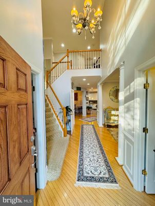 Chandelier, Interior, Recessed Lighting, Wood Texture Flooring