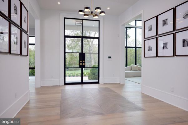 Empty room, Interior, Pendant Lights, Recessed Lighting, Wood Texture Flooring