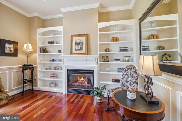Fireplace, Interior, Recessed Lighting, Wood Texture Flooring